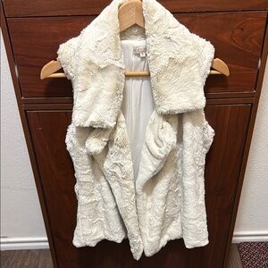 JJ Winters Cream Teddy Jacket Plush Faux Fur